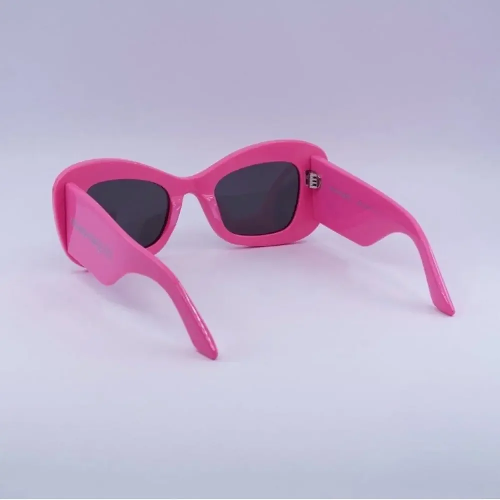 New! Alexander McQueen Vibrant Pink Sunglasses, AM0434S 004, Authentic
